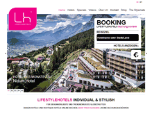 Tablet Screenshot of lifestylehotels.net